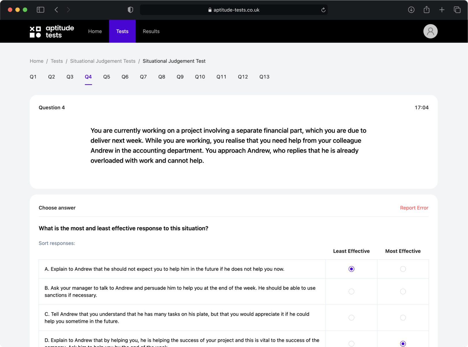 John Lewis & Partners Situational Judgement Tests — Aptitude Tests